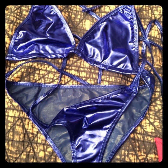 Blue shimmer bikini - Picture 1 of 1